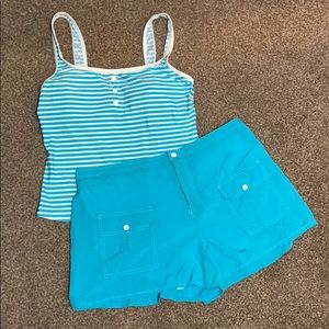Adorable Striped Swim Set